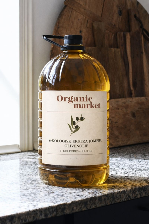Økologisk olivenolie, 5 liter